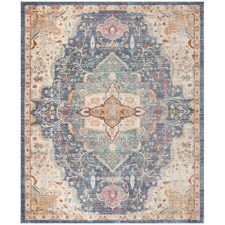 Safavieh Illusion Power Loomed Medium Rectangle Area Rug Blue & Purple - 6 x 9 ft. ILL707H-6